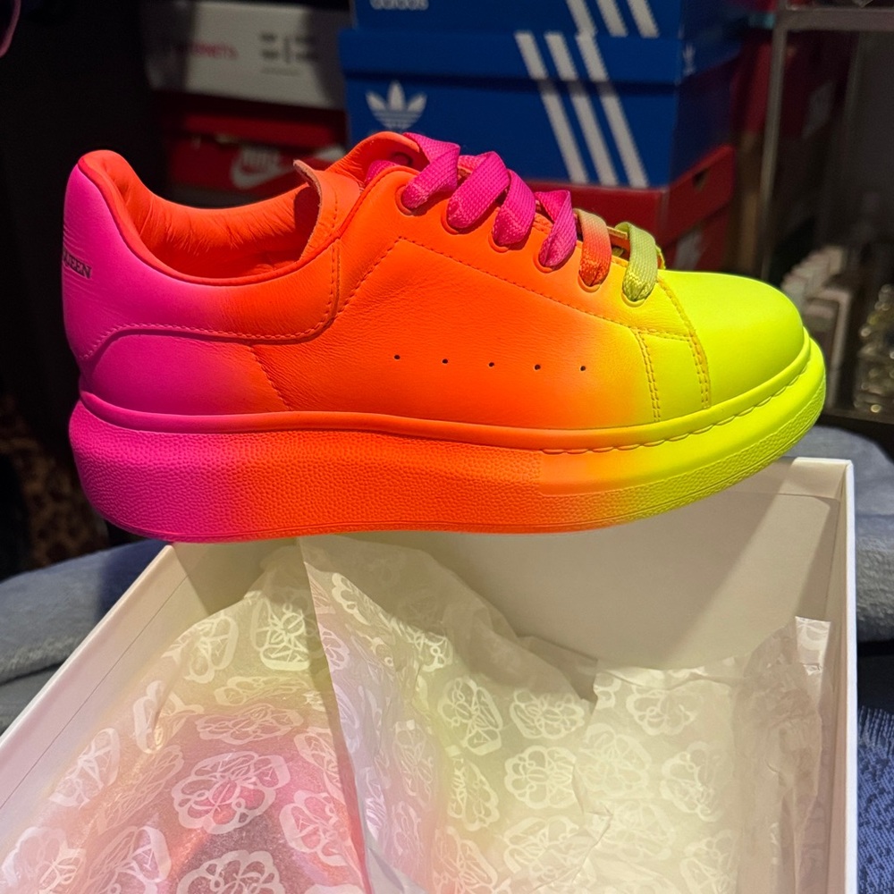 Alexander McQueen Multicolor Sneakers in Yellow, Orange, Pink